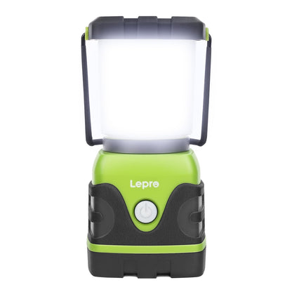 LE 1000LM Battery Powered LED Camping Lantern, Waterproof Tent Light with 4 Light Modes, Camping Essentials, Portable Lantern Flashlight for Camping, Emergency Light, Power Outages, Not Rechargeable